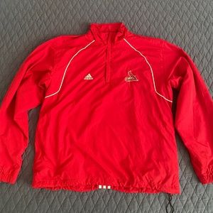 St Louis Cardinals Adidas pullover jacket - size L